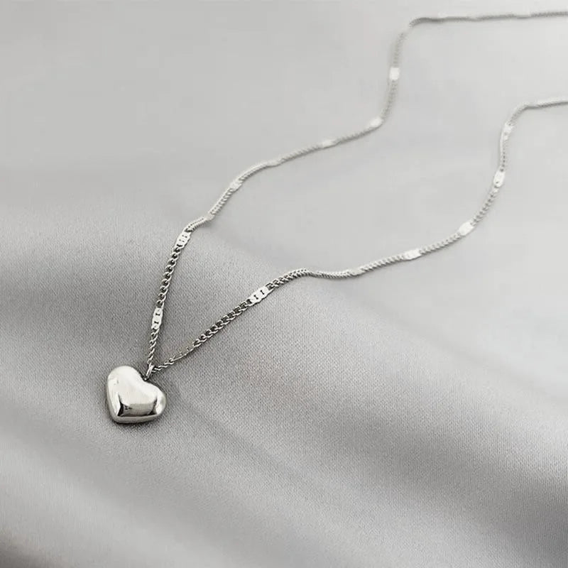 Cross-border Couple Cavicle Chain Geometric Heart