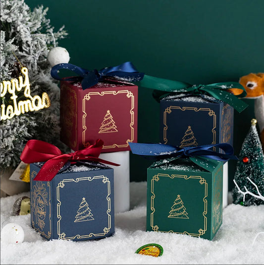 Christmas Square Box Christmas Party Favors Gift Boxs