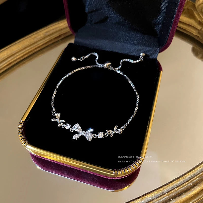 New Luxury Gold Zircon Bracelet for Women Elegant
