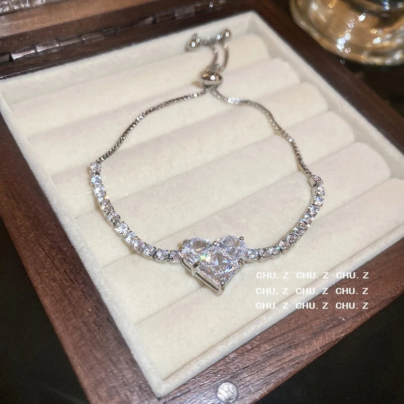 New Luxury Gold Zircon Bracelet for Women Elegant