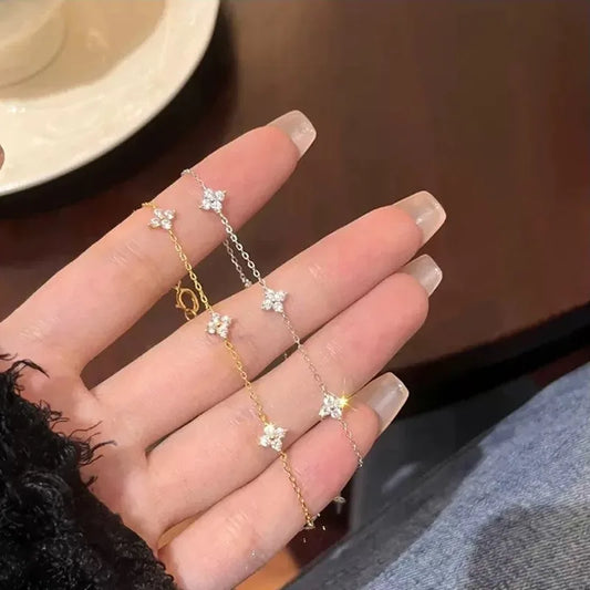 New Luxury Brand Temperament Four Leaf Flower Bracelet