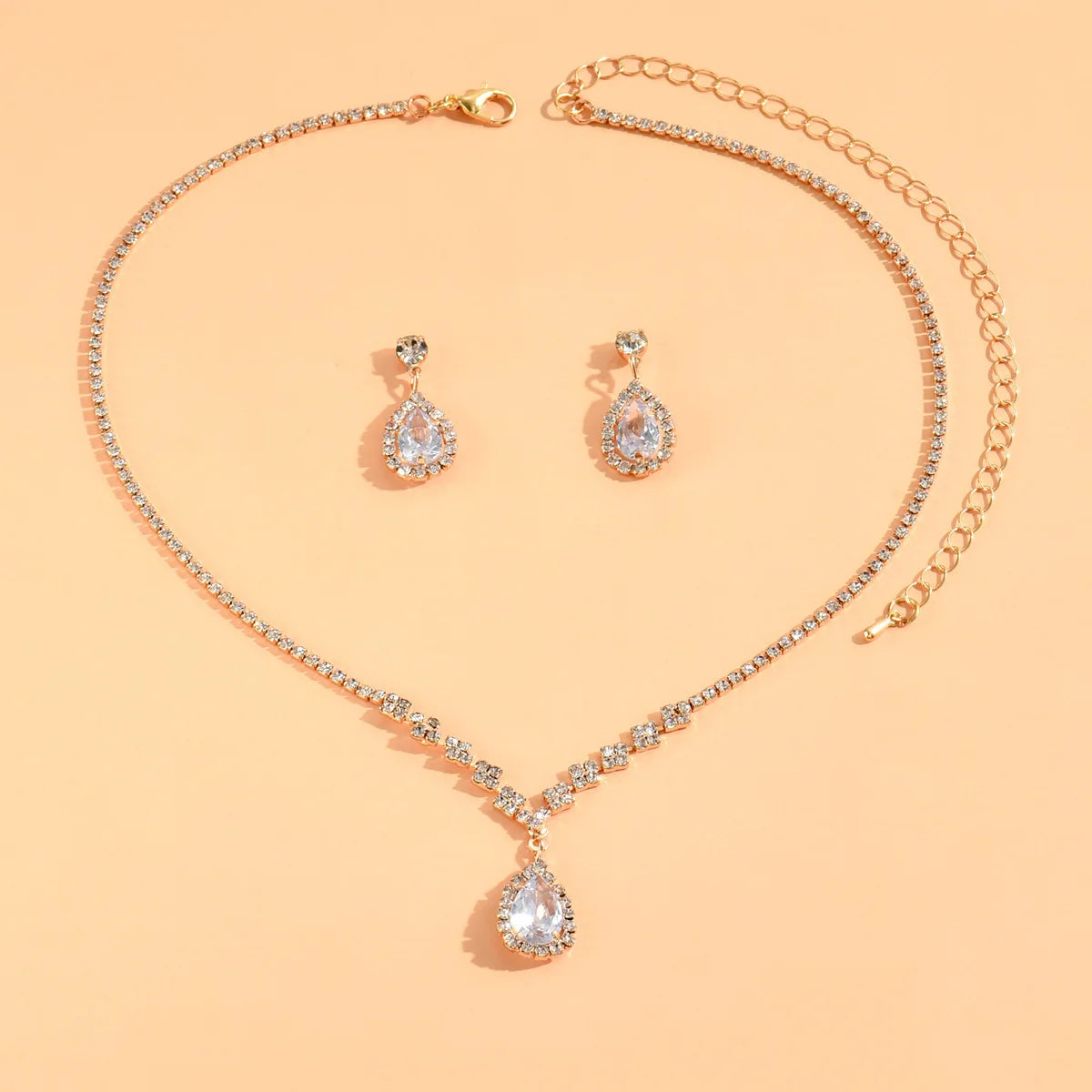 Women's Fashion Trend Copper Claw Chain Jewelry Set