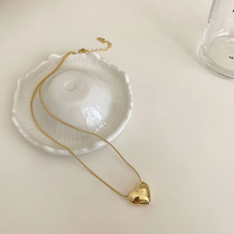 Cross-border Couple Cavicle Chain Geometric Heart