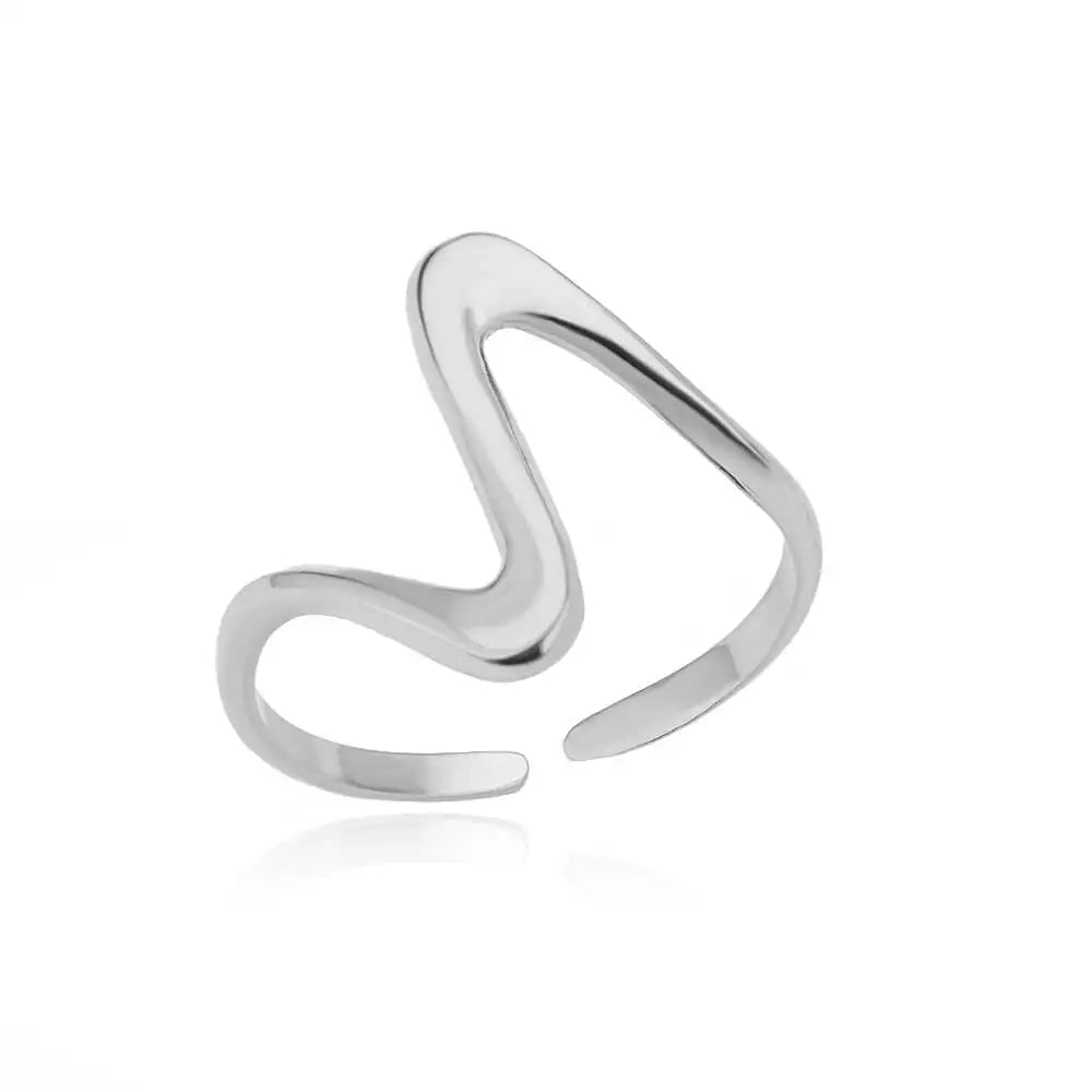 Stainless Steel Rings for Women Waterproof Open Gold