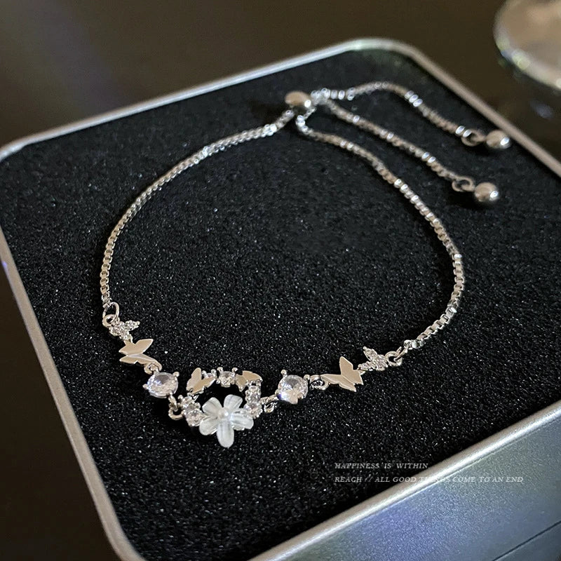 New Luxury Gold Zircon Bracelet for Women Elegant