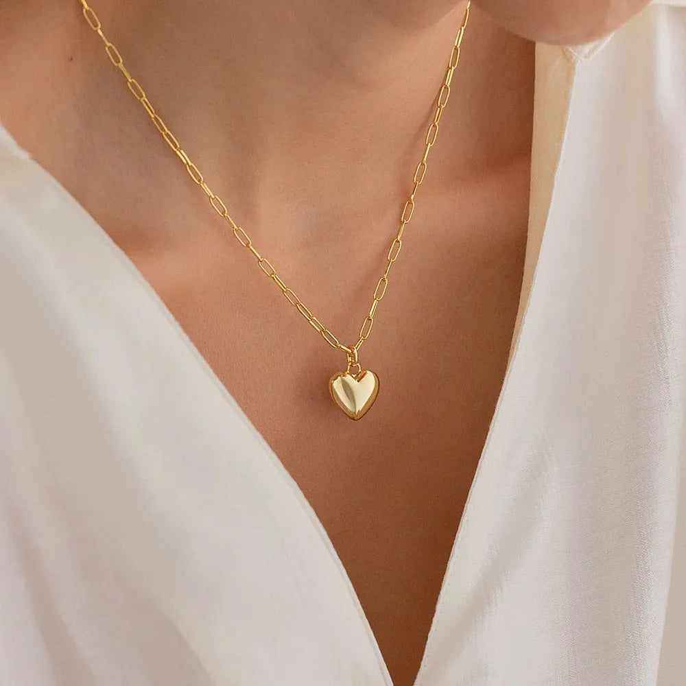 Cross-border Couple Cavicle Chain Geometric Heart