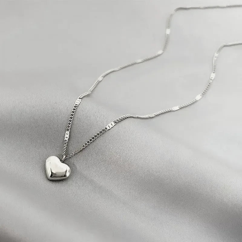 Cross-border Couple Cavicle Chain Geometric Heart