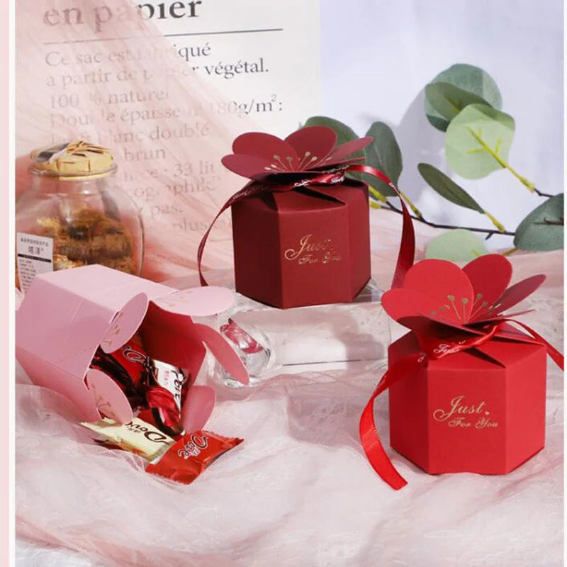 Creative Butterfly Petals Candy Box Wedding Favor Gift