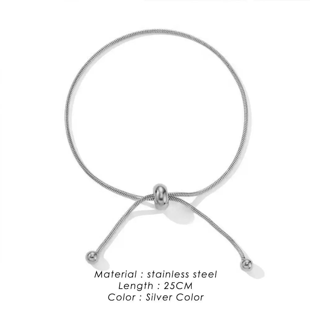 Personalized Snake Chain Adjustable Y Necklace