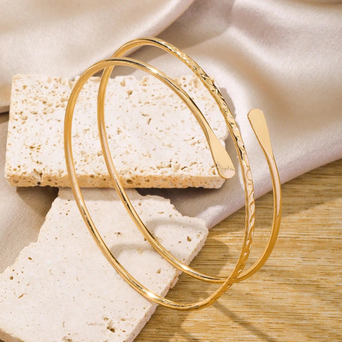 FTCY Upper Arm Bracelet for Women Silver Gold Color