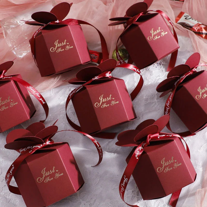 Creative Butterfly Petals Candy Box Wedding Favor Gift
