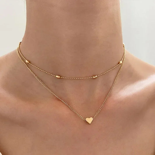 Multilayer Pendant Necklace on Neck Chain Women