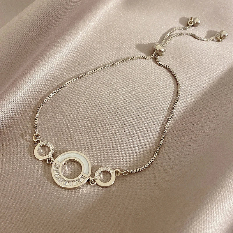New Luxury Gold Zircon Bracelet for Women Elegant