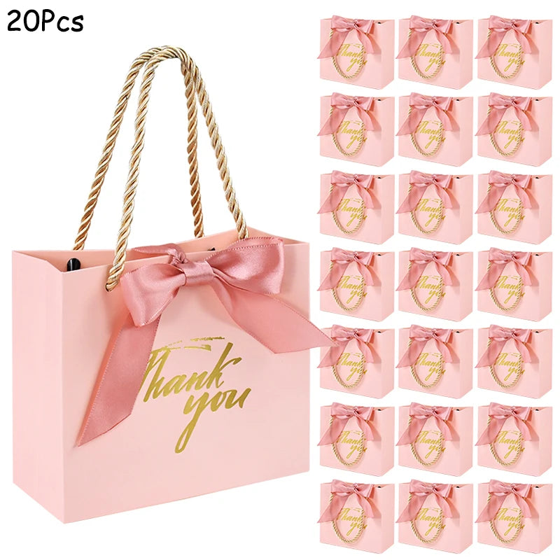 Thank You Gift Bags Reusable Paper Party Bags