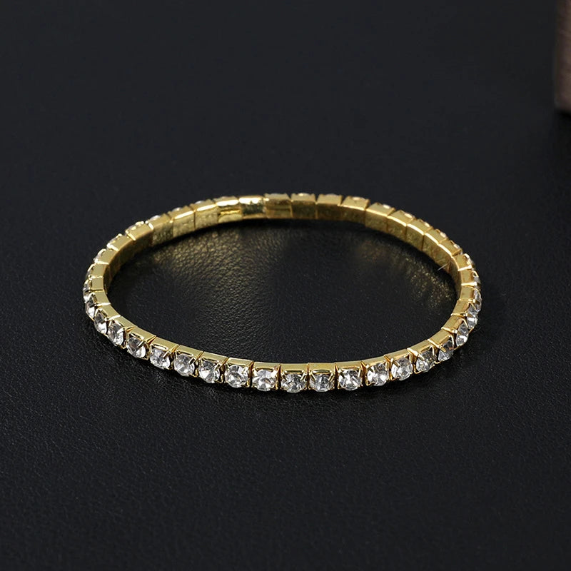 New Luxury Gold Zircon Bracelet for Women Elegant