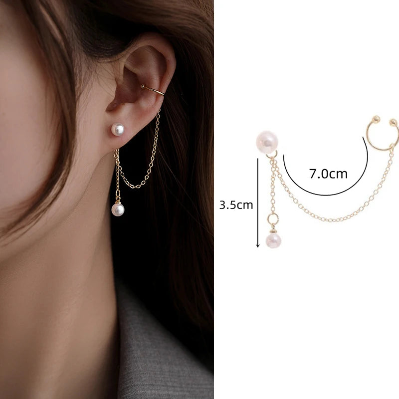 Korean Rhinestone Butterfly Stud Earrings For Women Cute