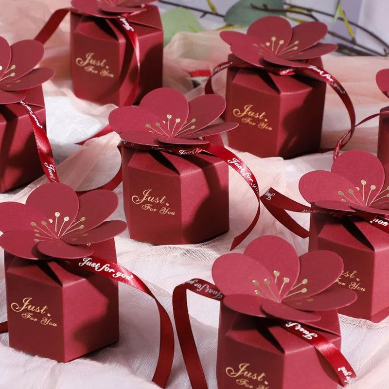 Creative Butterfly Petals Candy Box Wedding Favor Gift