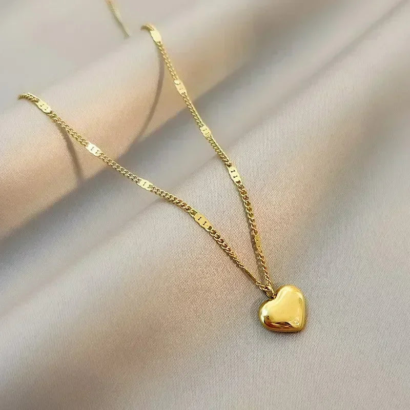 Cross-border Couple Cavicle Chain Geometric Heart