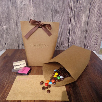 Black White Bronzing French Merci Paper Candy Bag