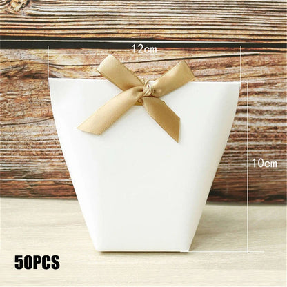 Black White Bronzing French Merci Paper Candy Bag