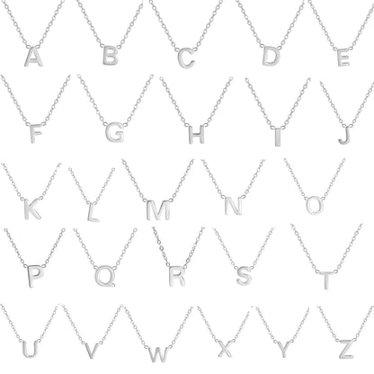 Cazador Minimalist Initial A-Z Letter Necklace for Women