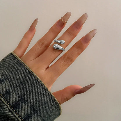 Women Gothic Open Snake Ring Adjustable Animal Ring