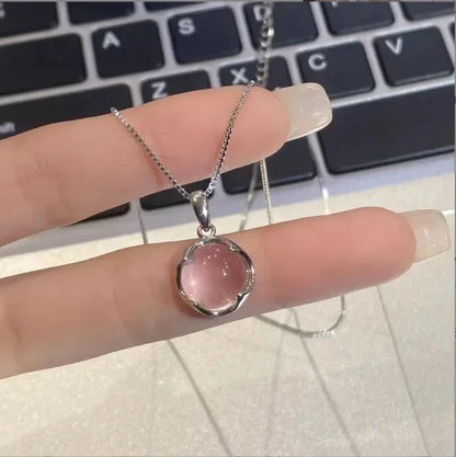Fashion Sterling Silver Round Zircon Necklace Choker