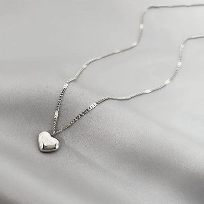 Cross-border Couple Cavicle Chain Geometric Heart
