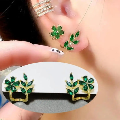 Korean Vintage Pearl Crystal Earrings For Women Jewelry