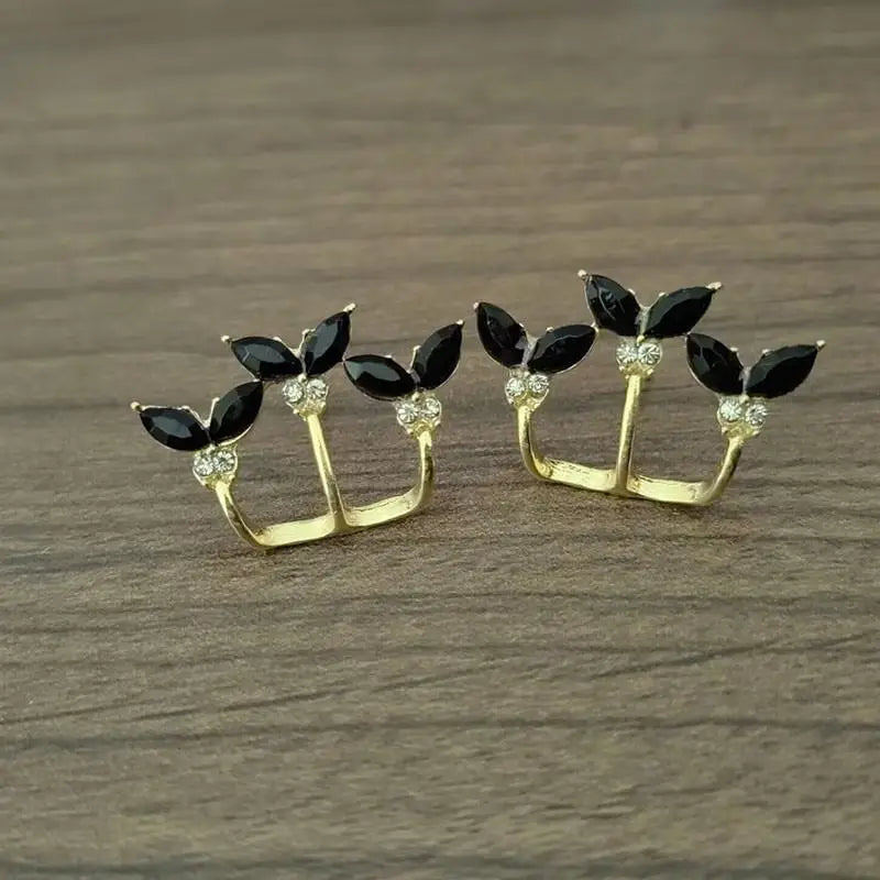 Korean Vintage Pearl Crystal Earrings For Women Jewelry