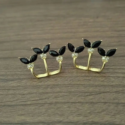 Korean Vintage Pearl Crystal Earrings For Women Jewelry