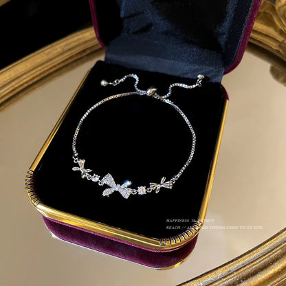 New Luxury Gold Zircon Bracelet for Women Elegant