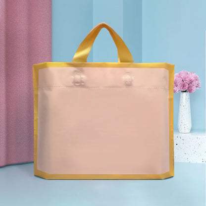 Custom logo frosted shopping bags plastic gift bags