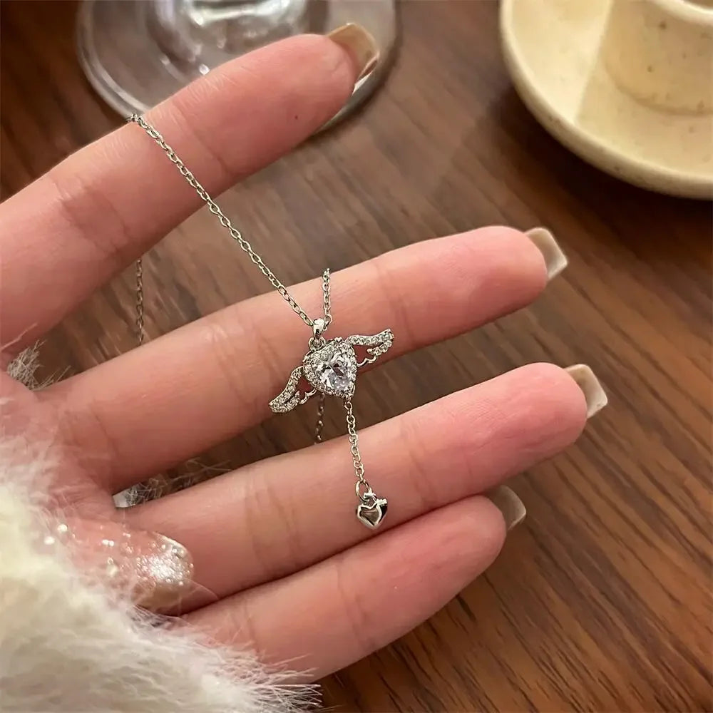 Fashion Sterling Silver Round Zircon Necklace Choker