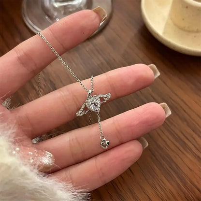 Fashion Sterling Silver Round Zircon Necklace Choker