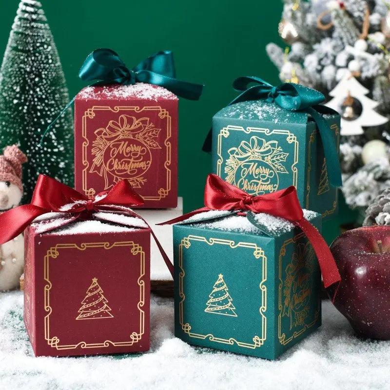 Christmas Square Box Christmas Party Favors Gift Boxs