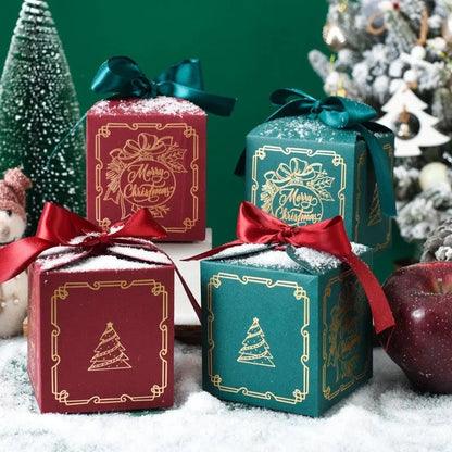 Christmas Square Box Christmas Party Favors Gift Boxs