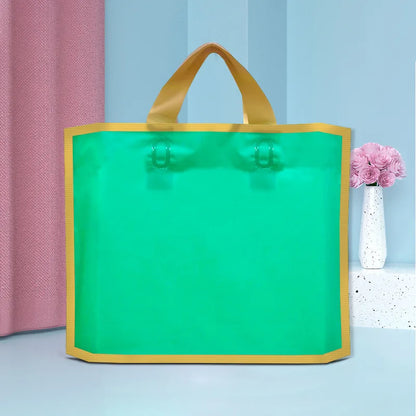 Custom logo frosted shopping bags plastic gift bags