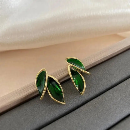 Korean Vintage Pearl Crystal Earrings For Women Jewelry