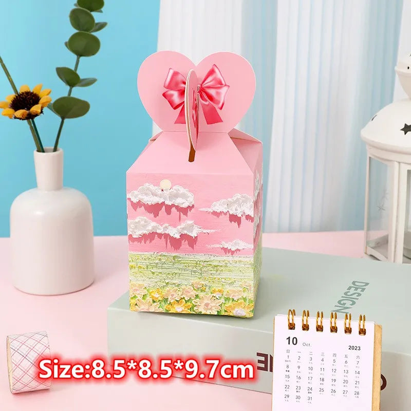 Christmas Square Box Christmas Party Favors Gift Boxs