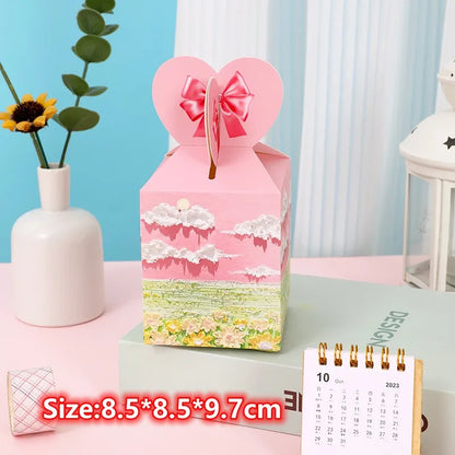 Christmas Square Box Christmas Party Favors Gift Boxs