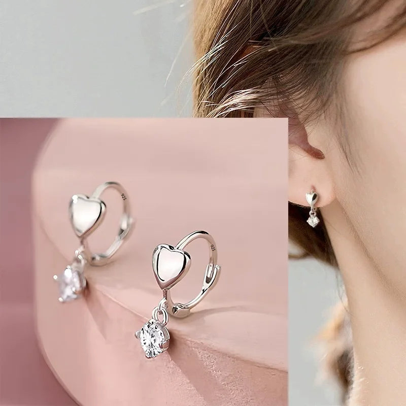 VENTFILLE Sterling Silver Star Earring for Women Girl Personal