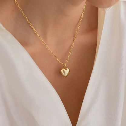 Cross-border Couple Cavicle Chain Geometric Heart