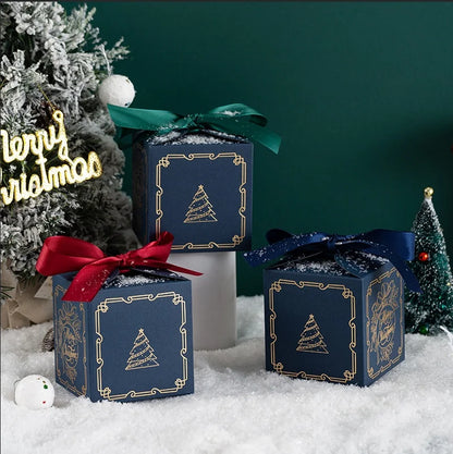 Christmas Square Box Christmas Party Favors Gift Boxs