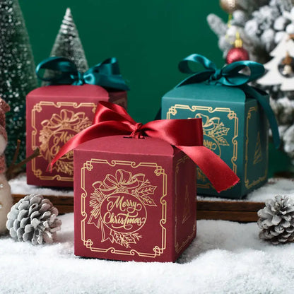 Christmas Square Box Christmas Party Favors Gift Boxs