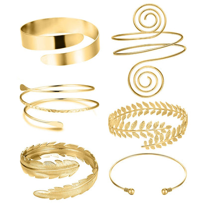 FTCY Upper Arm Bracelet for Women Silver Gold Color