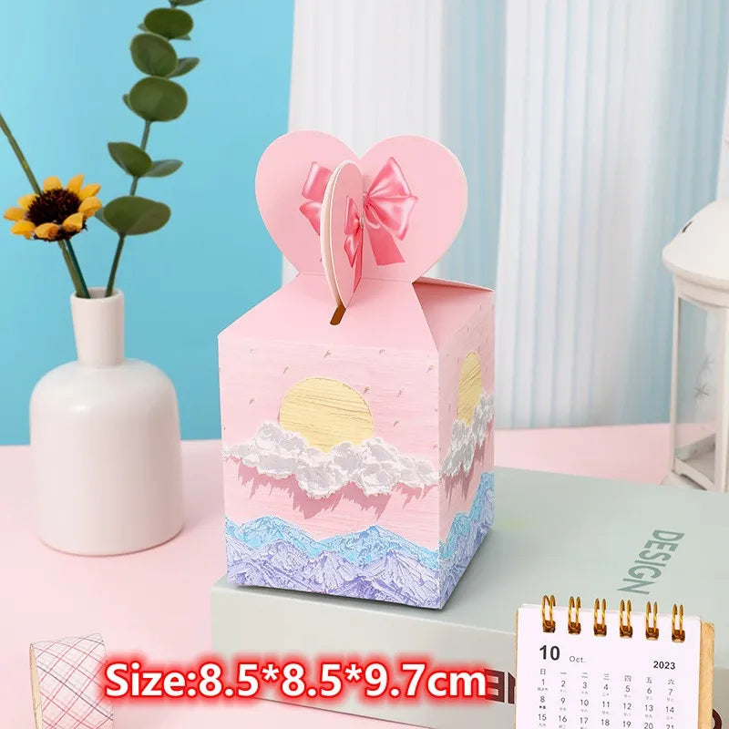 Christmas Square Box Christmas Party Favors Gift Boxs