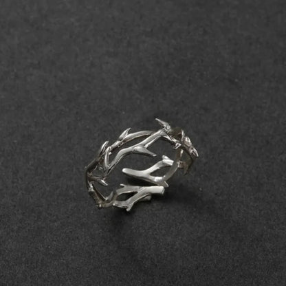 Fashion Goth Double Layer Rose Couple Rings for Men