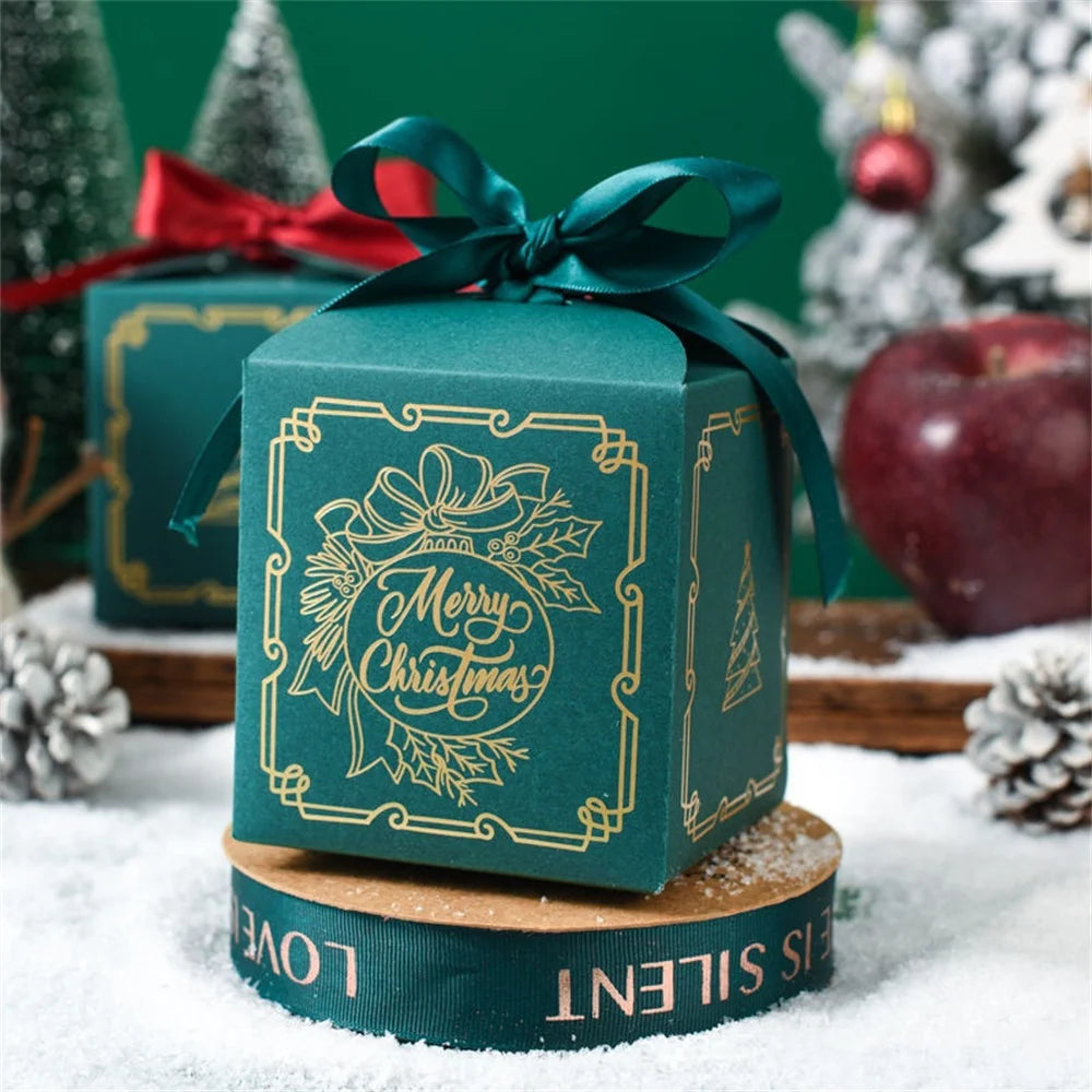 Christmas Square Box Christmas Party Favors Gift Boxs