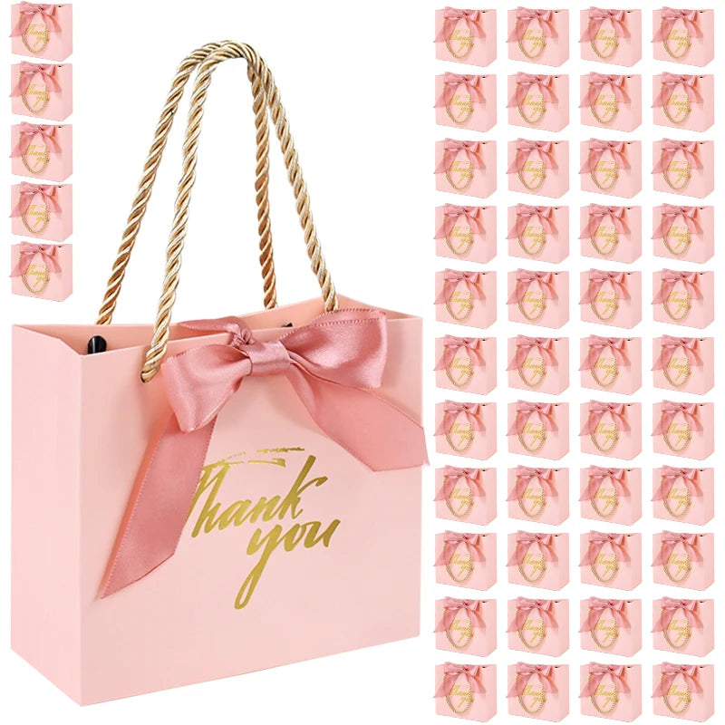 Thank You Gift Bags Reusable Paper Party Bags